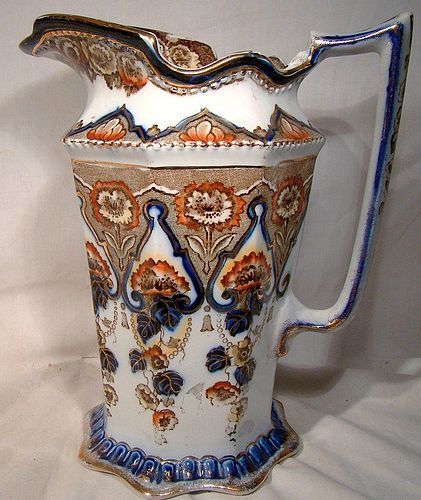 Edwardian T. Rathbone DANE 1867L Water Pitcher 1910