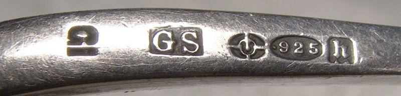 1920s Georg Jensen Blossom Sterling Silver Sugar Tongs