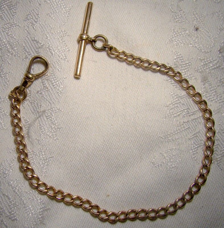 Victorian Edwardian Gold Filled Watch Chain 1900