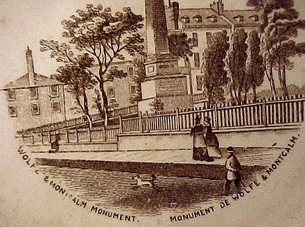 19thC Ironstone Wolfe-Montcalm Monument Quebec Canada Scenes Plate