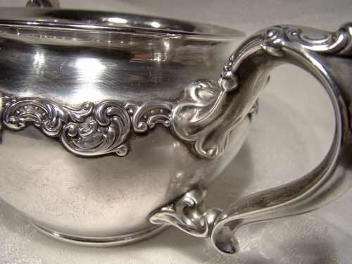 Gorham Sterling Silver Open Sugar Bowl 1899