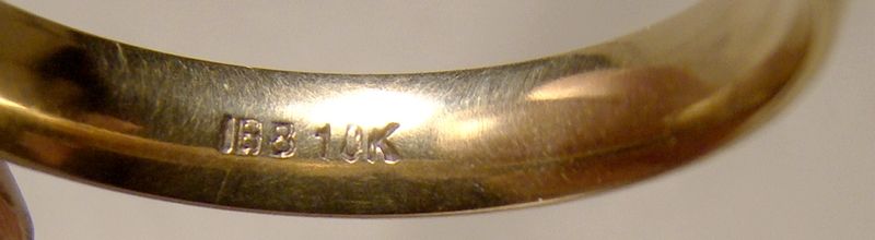 Simple 10K Yellow Gold Man's Wedding Band Ring 1960s 1970s