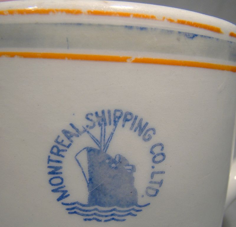 Montreal Shipping Co. Ltd. Ceramic Coffee Mug 1937-45