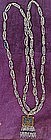 Beautiful Long GLASS BEADED FLAPPER NECKLACE c1920s