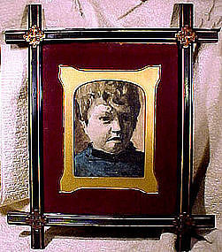 19thC FRAMED WATERCOLOUR PICTURE of CHILD 1860-80