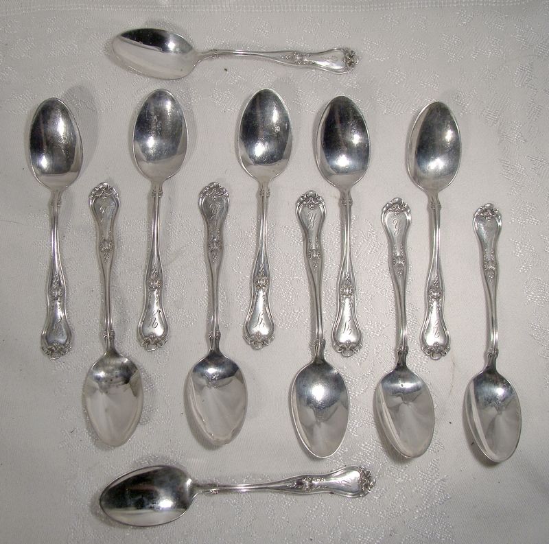 12 International DORIS STERLING DEMITASSE SPOONS