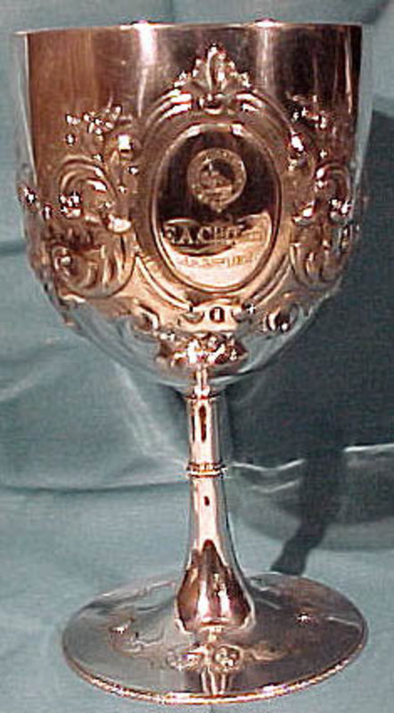 1867 ENGLISH Silver Plate STEEPLECHASE AWARD CUP or GOBLET