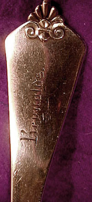 Gorham FLEUR DE LIS STERLING MASTER BUTTER KNIFE c1865