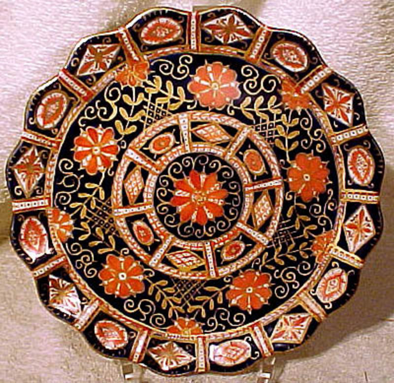 Fine WEDGWOOD Hand Painted IMARI PLATE 1886