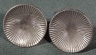 BIRKS STERLING RAYED CIRCLES EARRINGS 1940-50
