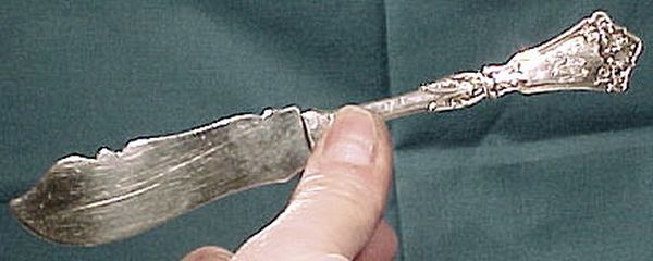 HOTCHKISS &amp; SCHREUDER STERLING MASTER BUTTER KNIFE