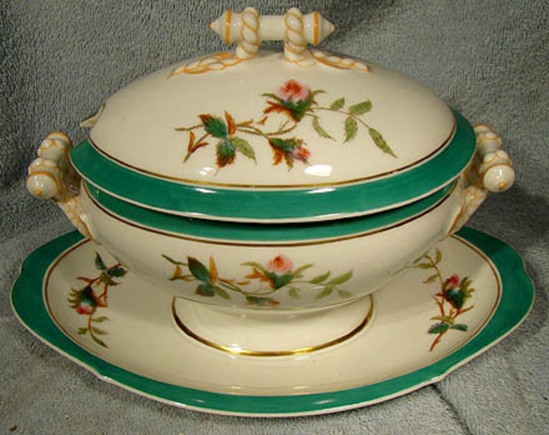 Limoges MOSS ROSE CHINA c1871 - Assorted Items