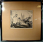 KARL (CARL) SCHULTHEISS NUMBERED ETCHING pre 1931