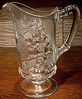 LOGANBERRY & GRAPE EAPG WATER PITCHER c1880s