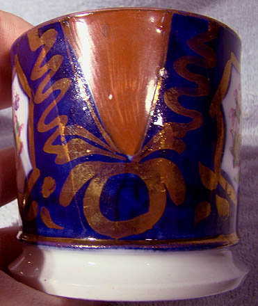 Pair 19thC GAUDY WELSH CANNS or MUGS 1820 1850