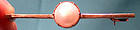 Edwardian 9K ROSE GOLD MABE PEARL BAR PIN 1900-10