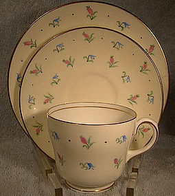 WEDGWOOD S123 PINK BUDS & BLUEBELLS CHINA TRIO
