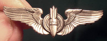 USAF WWII BOMBARDIER CORO STERLING 1-3/8&quot; PIN