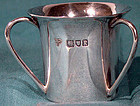 Arts & Crafts STERLING SILVER English MINIATURE TYG London 1905