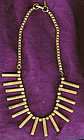 Early MONET JEWELERS ART DECO GOLD PLATED NECKLACE 1930s