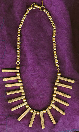 Early MONET JEWELERS ART DECO GOLD PLATED NECKLACE 1930s