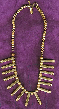 Early MONET JEWELERS ART DECO GOLD PLATED NECKLACE 1930s