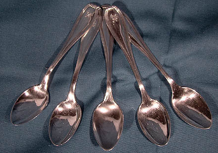 6 Roden Sterling STRATFORD DEMITASSE SPOONS