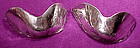 Pair STERLING SILVER BOOT TOE TIPS