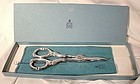 BIRKS STERLING SILVER 6-1/2" Pair GRAPE SHEARS in Box with Bag