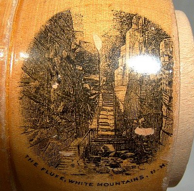 MAUCHLINE WARE FLUME, WHITE MOUNTAINS, N.H. BANK  1900