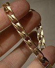 10K Yellow Gold FLAT LINK BRACELET