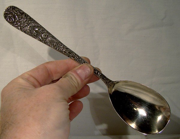 Polly Lawton by Manchester Sterling Silver Demitasse Spoon 4 1/2" 