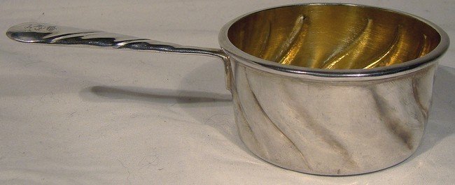 Moritz ELIMEYER 900 SILVER BRANDY PAN late 19thC Measure