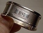 STERLING NAPKIN RING - Birmingham England 1953