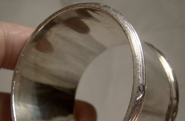 Heavy STERLING NAPKIN RING C1900