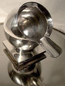 Industrial ART DECO STERLING GLOBE ASHTRAY 1928