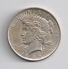 1922 U.S. SILVER PEACE $1 ONE DOLLAR COIN EF
