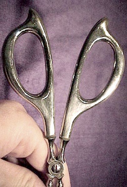 BIRKS PASTRY LIFTER or TONGS STERLING SILVER HANDLES