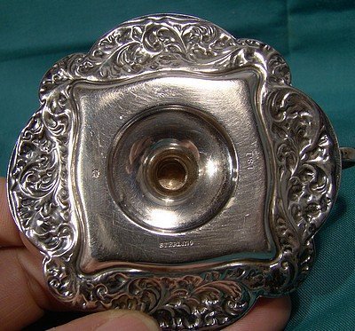 Gorham Sterling Silver MINIATURE CHAMBER STICK 1891 Sealing Wax