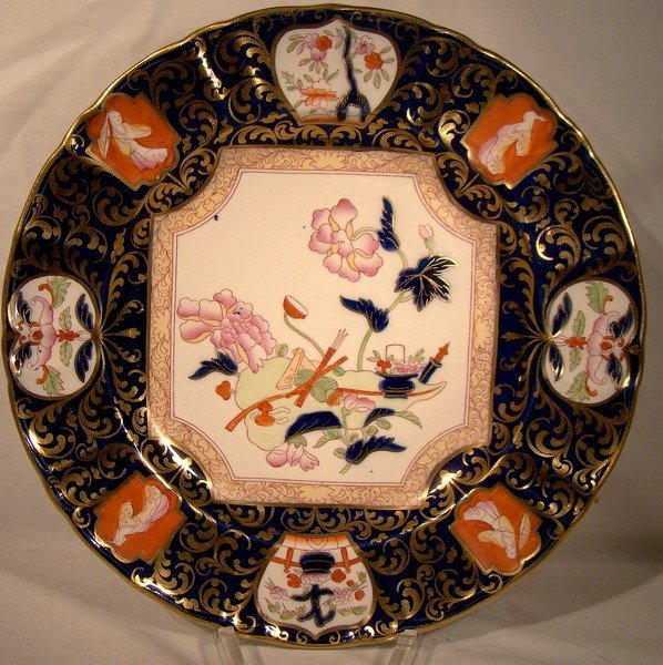 Hand Painted ASHWORTH IMARI IRONSTONE DINNER PLATE 1899