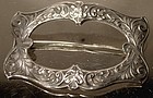 ART NOUVEAU STERLING FRONTED SASH BROOCH 1900