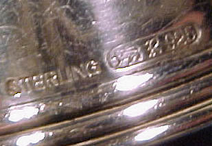 Vintage Roden Sterling Silver Napkin Ring