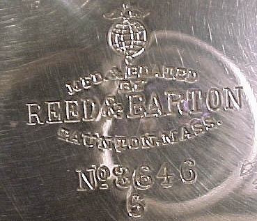 Footed REED &amp; BARTON SILVER PLATED COFFEE POT 1897