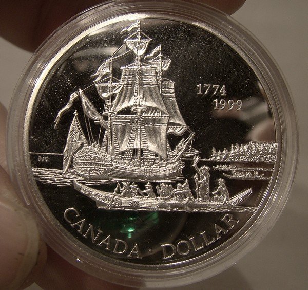 CANADA 1999 PROOF QUEEN CHARLOTTE ISLANDS SILVER COIN