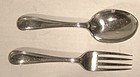 Birks SAXON Sterling Silver CHILD'S SPOON & FORK SET