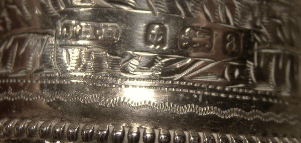 Fancy STERLING SILVER NAPKIN RING  - Birmingham 1900