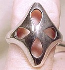 Hermann Siersbol DANISH MODERN STERLING RING c1970