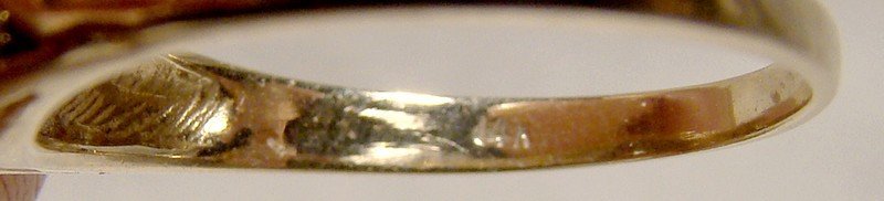 14K Blue Topaz Teardrop and Diamonds Ring 1980 14 K Size 6-1/2