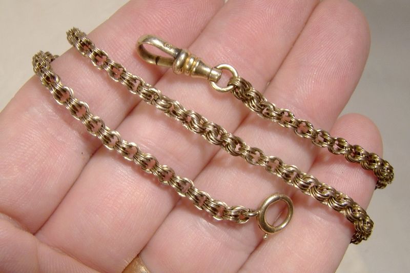 10K Victorian 19th Century Chain Necklace