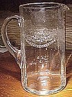 ELEGANT ETCHED GLASS WATER PITCHER c1910-20